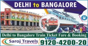 New Delhi To Bangalore Train Ticket Fare & Booking