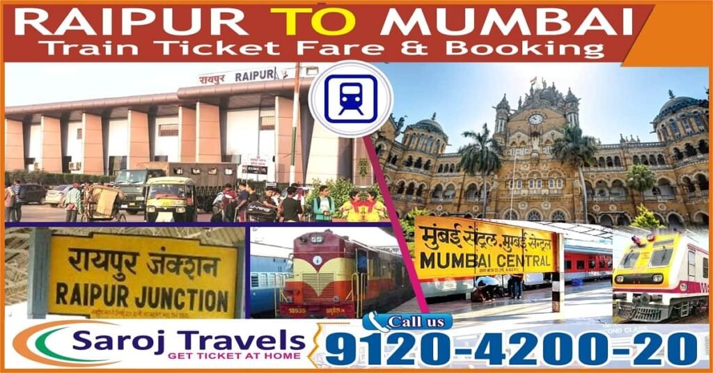 Raipur To Mumbai Train Ticket Fare 1024x536 