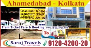 Ahmedabad to Kolkata Train Ticket Price & Booking