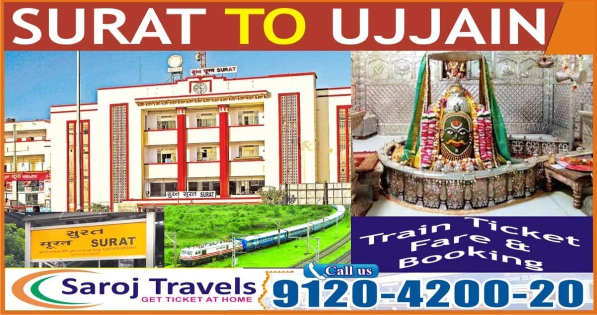 Surat To Ujjain Train Ticket Price & Online Ticket Booking
